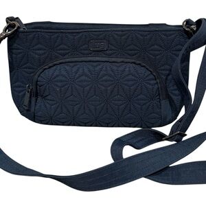 Lug Flyer Navy Quilted Crossbody Bag